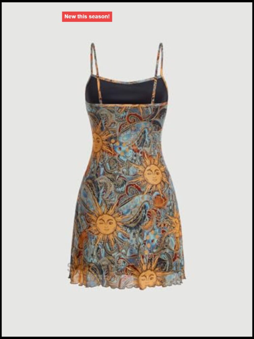 Women's Satin Cowl Neck Spaghetti Strap Mini Summer Dress - Picture 3 of 6